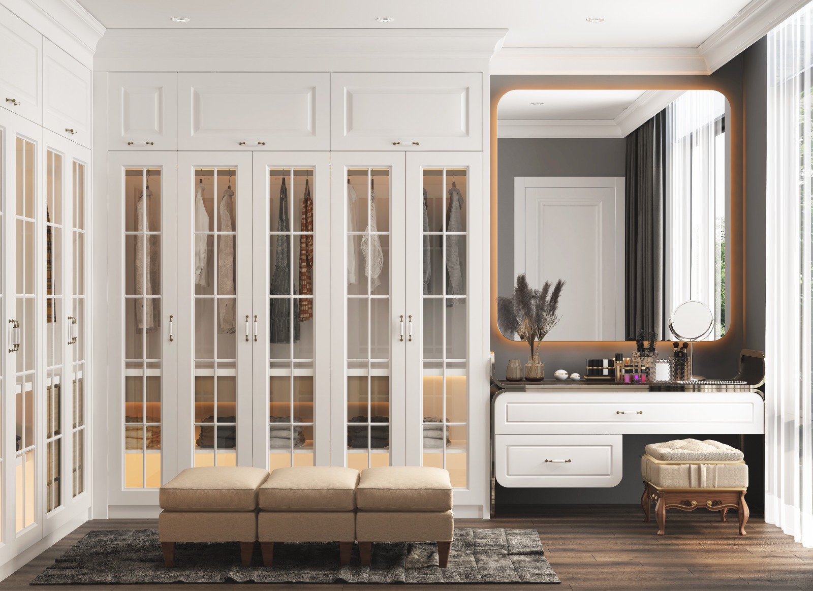 Built-In Wardrobes and Dressing Tables